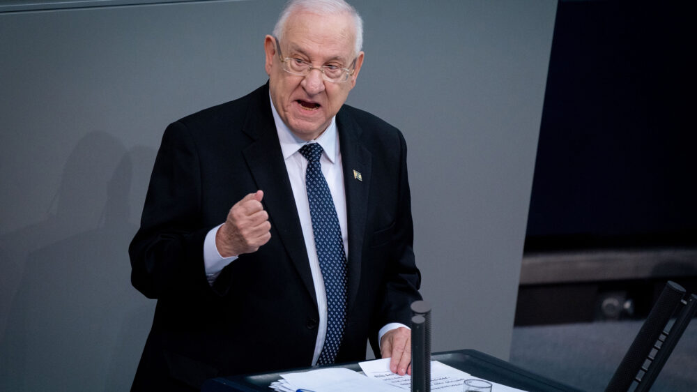 Nie zuvor hatten beide Staatsoberhäupter Israels und Deutschlands im Bundestag gesprochen