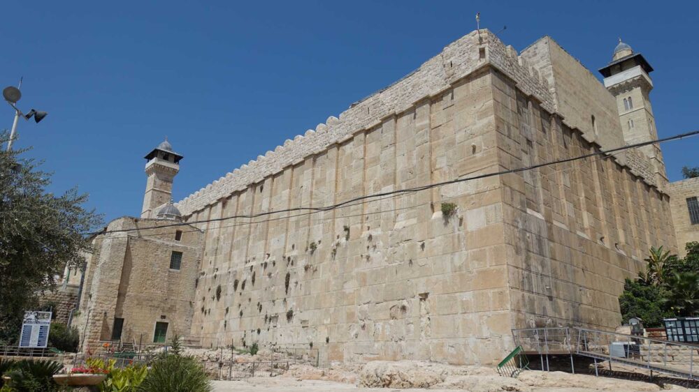 Eine wichtige Stätte im Judentum: das Grab der Erzväter Abraham, Isaak und Jakob in Hebron