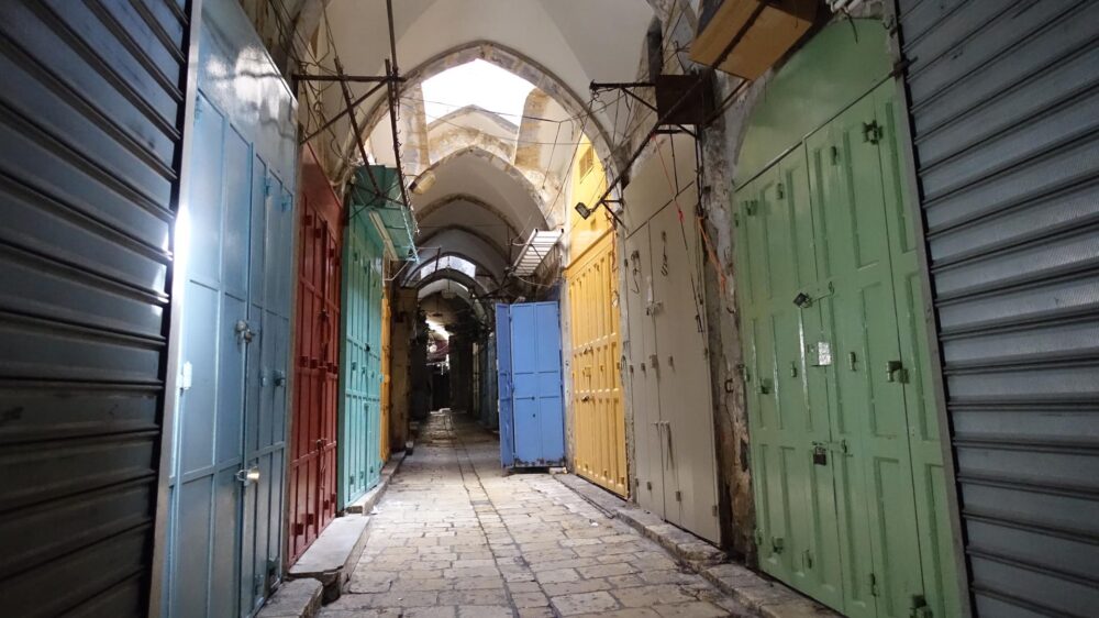 Jerusalemer Altstadt: Wo sonst das Leben tobt, ist keine Menschenseele zu sehen