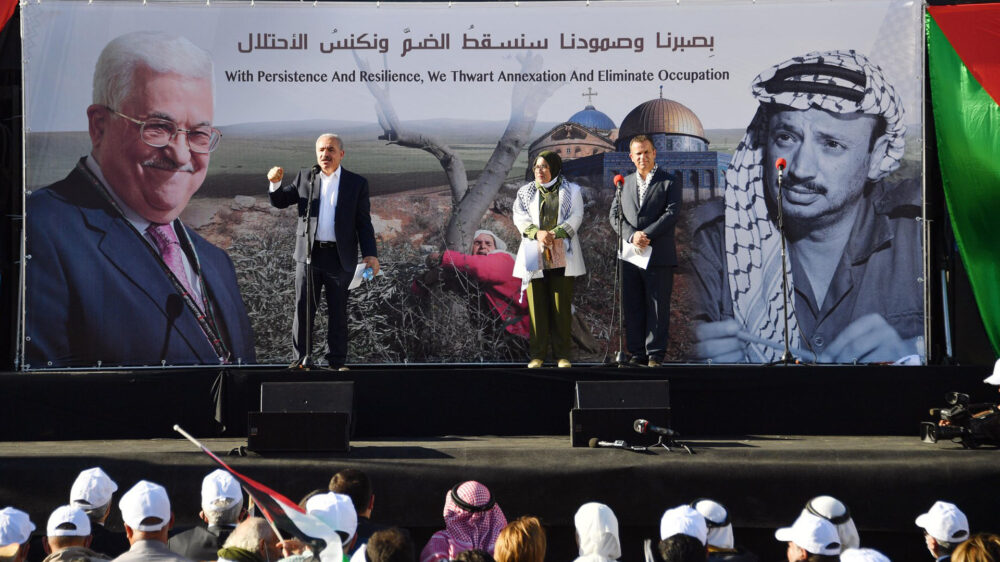 Mit der Sitzung protestierten die palästinensischen Vertreter gegen Besatzung und Annexion
