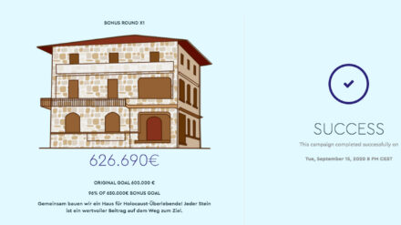 Ziel erreicht: Die Spenden sollen drei Etagen eines neuen Wohnheims finanzieren