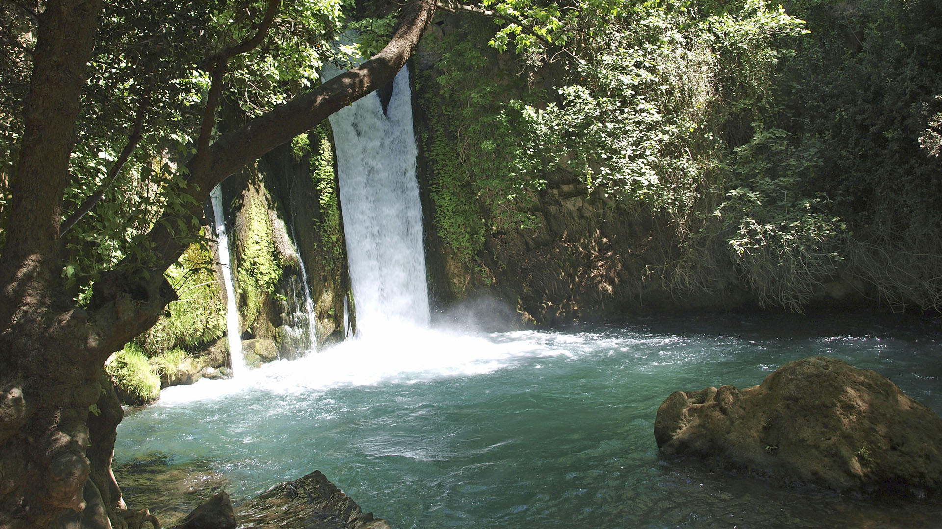 Die Wasserfälle und Bäche von Banias sind eine Touristenattraktion