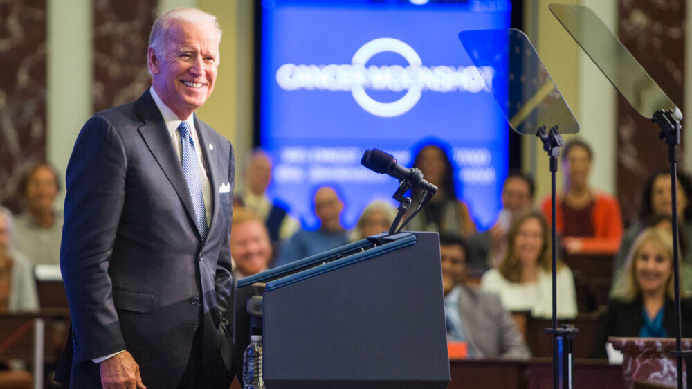 Da war er noch im Wahlkampf: Joe Biden erhält Glückwünsche aus Israel und der arabischen Welt