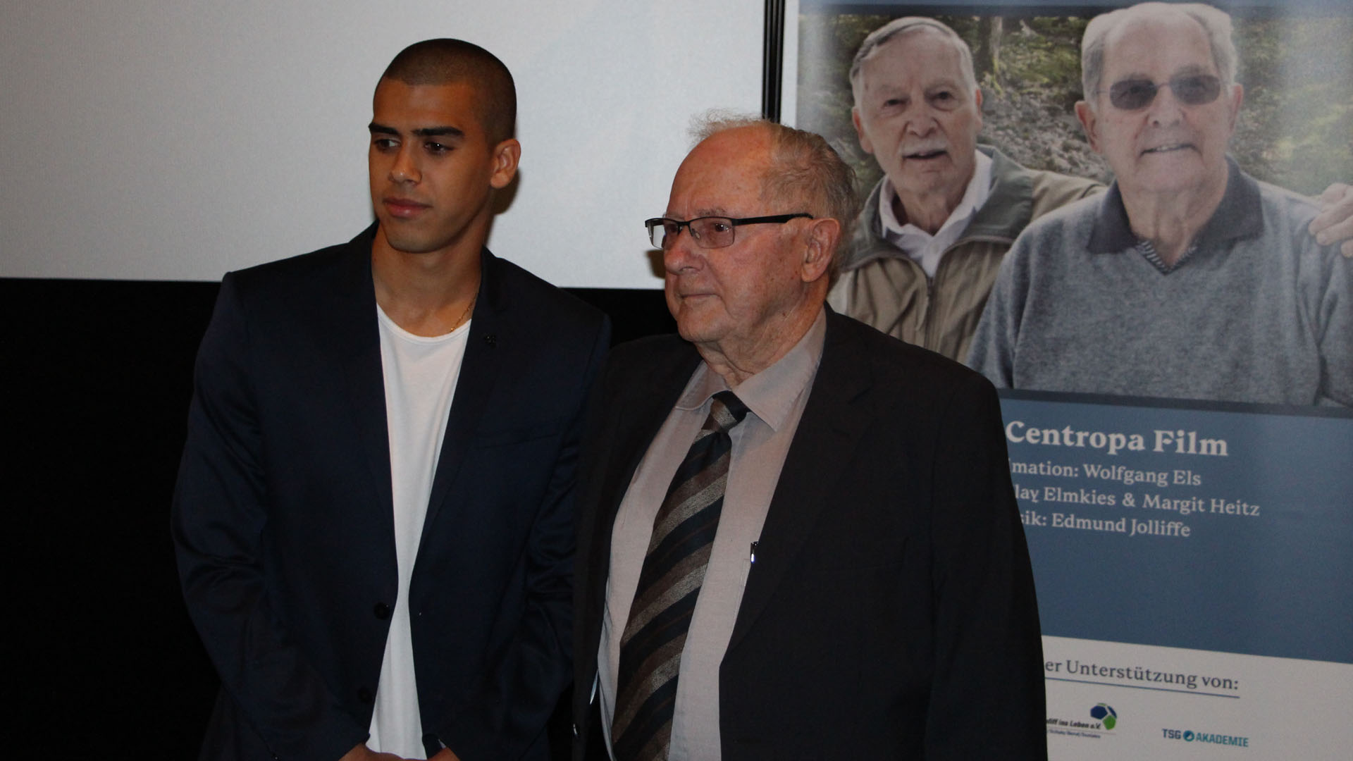 Während der Filmpremiere: Ilay Elmkies und Menachem Mayer