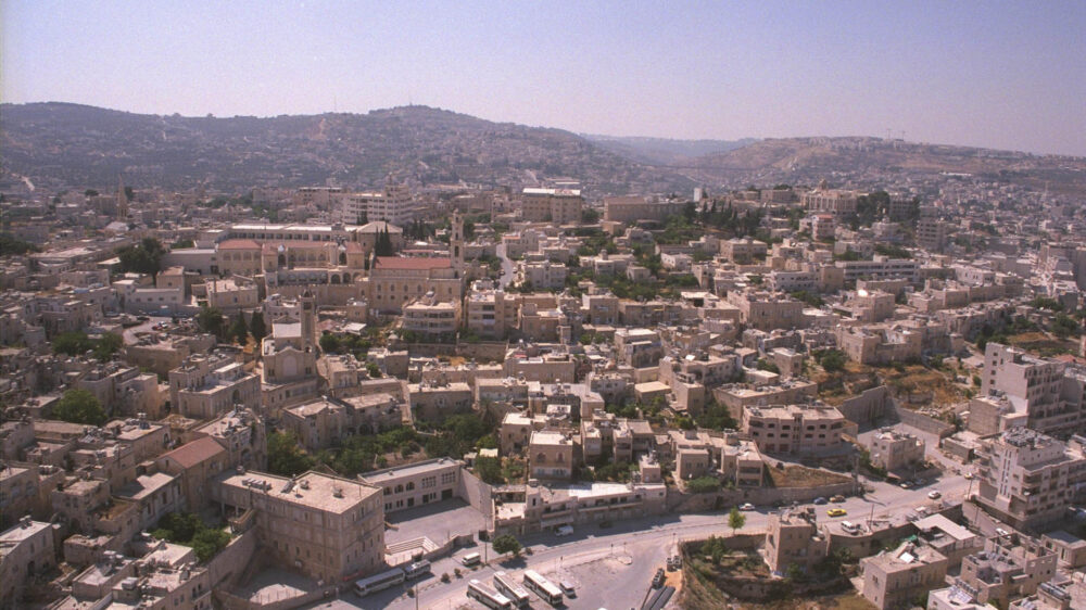 Stadt mit bewegter Geschichte: Bethlehem im Jahr 1998