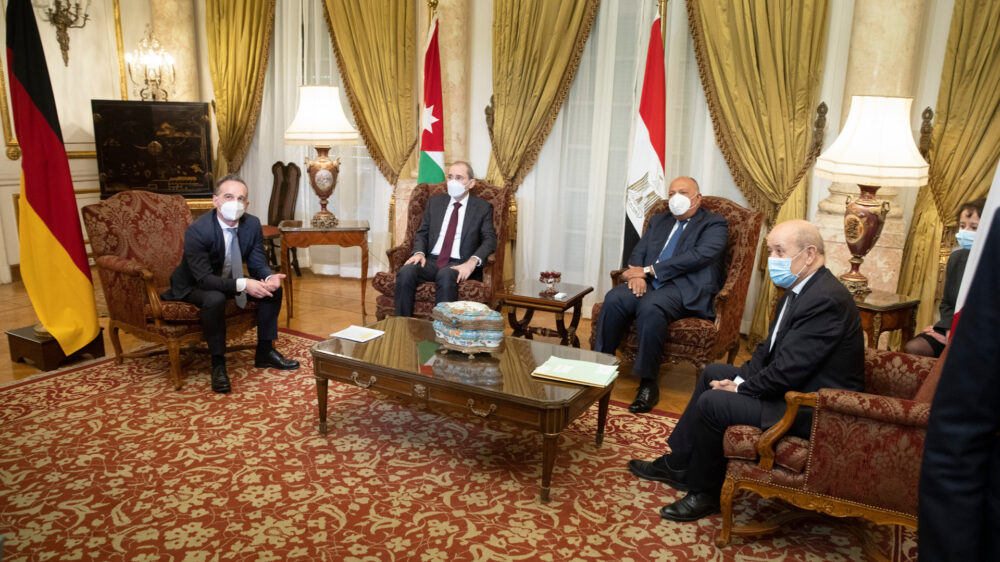 Außenminister Maas mit drei Amtskollegen in Kairo