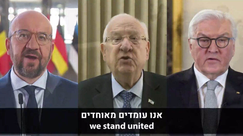 Die Repräsentanten Israels, Deutschlands und des Europäischen Rates bekräftigen in einer gemeinsamen Videobotschaft die Bedeutung des Holocaust-Gedenkens