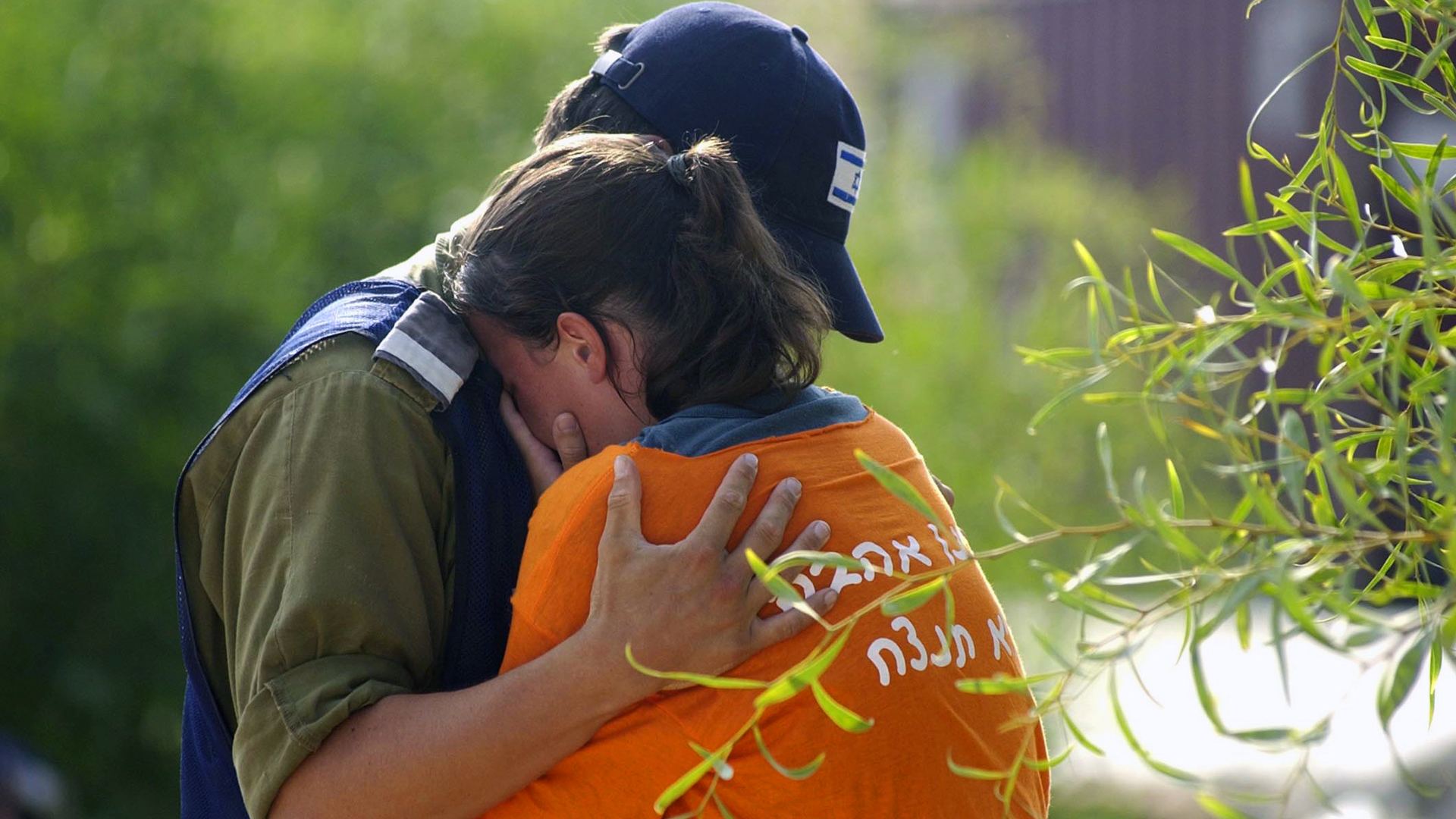 Viele verließen den Gazastreifen, ohne sich körperlich zu widersetzen ...