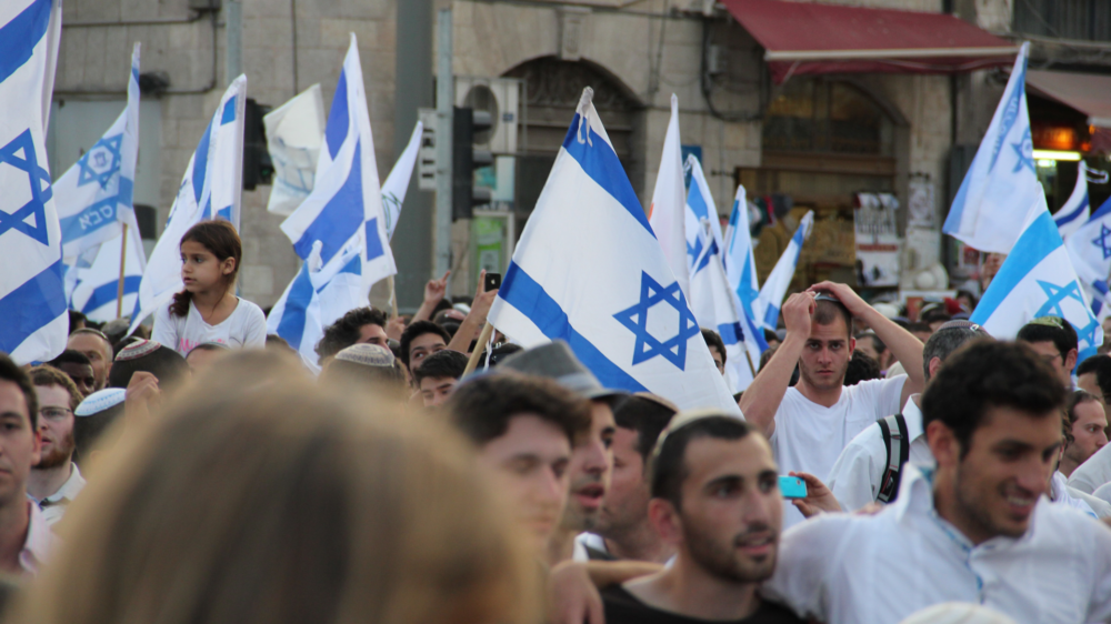 In den Tagen rund um den Jerusalem-Tag sind überall in der Stadt Israelflaggen zu sehen