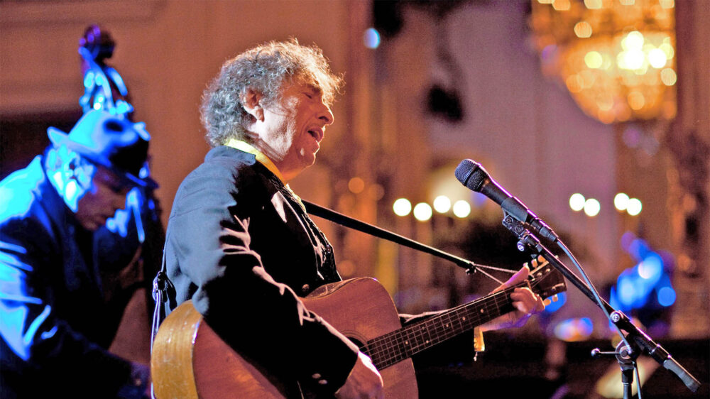 Begleitet sich bei Konzerten häufig selbst: Bob Dylan