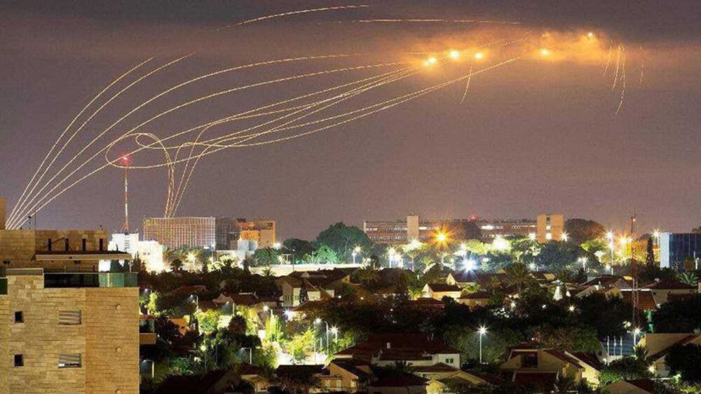 Der Himmel voller Raketen: Nach israelischen Angaben hat das Abwehrsystem Eisenkuppel 90 Prozent der Geschosse abgefangen