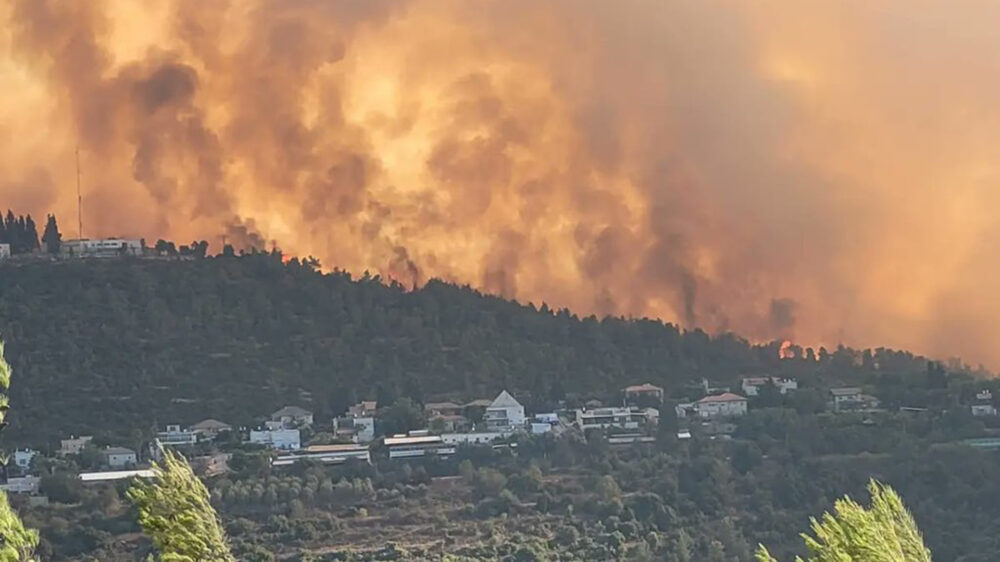 Dramatisch nahe an Wohnhäusern: Mindestens 10.000 Menschen flohen vor den Flammen