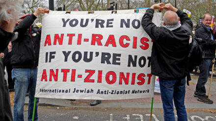 Selbst Juden beteiligen sich mitunter an antizionistischen Kundgebungen, wie hier in London