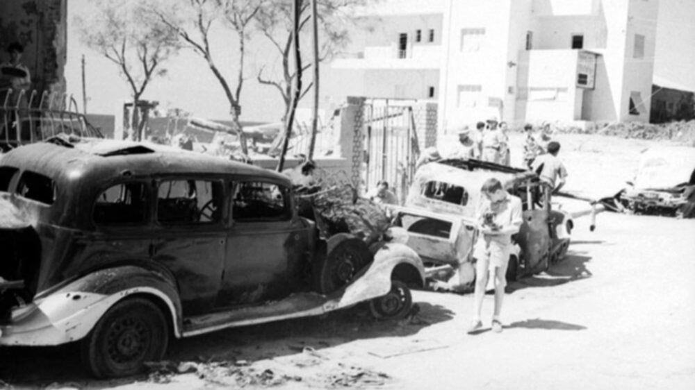 Bomben auf Palästina: Im Zweiten Weltkrieg wurde auch Tel Aviv Opfer von Luftangriffen, wie hier im September 1940