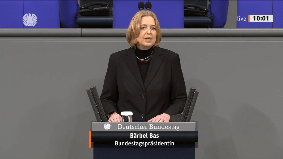 Bundestagspräsidentin Bas machte bei der Holocaust-Gedenkstunde im Bundestag klar: „Antisemitismus ist nicht hinnehmbar“