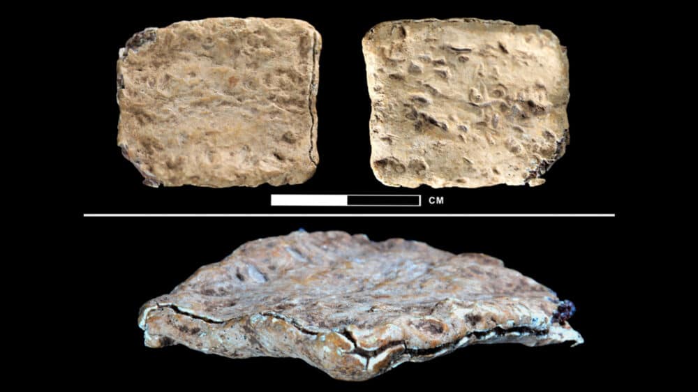 Archäologen haben eine Bleiplatte mit dem ältesten bekannten hebräischen Text gefunden