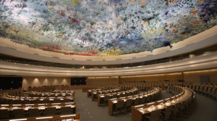 Sitzungssaal des UN-Menschenrechtsrates in Genf