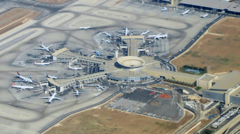 Ben-Gurion-Flughafen von oben