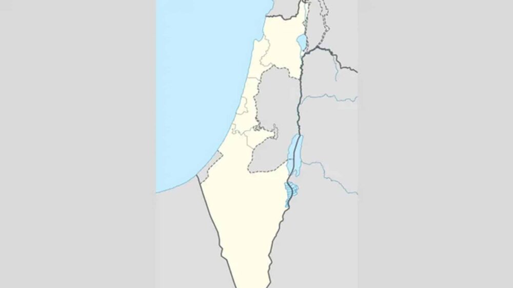 Israel-Karte mit der „grünen Linie“