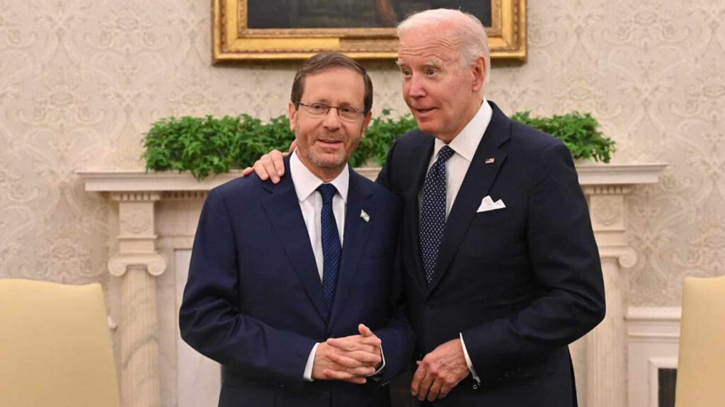 Staatspräsident Herzog traf US-Präsident Joe Biden im Weißen Haus