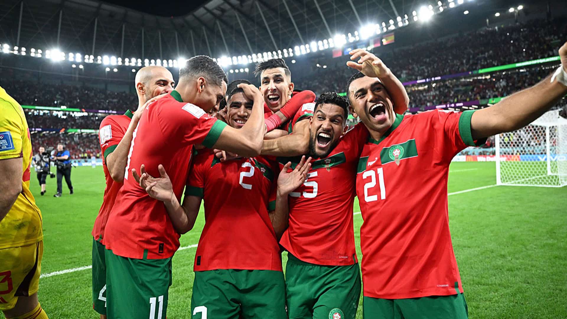 Marokkanische Fußballer solidarisieren sich mit Palästinensern
