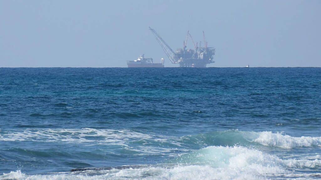Die Verarbeitungsplattform für das Leviathan-Gasfeld vor der israelischen Küste