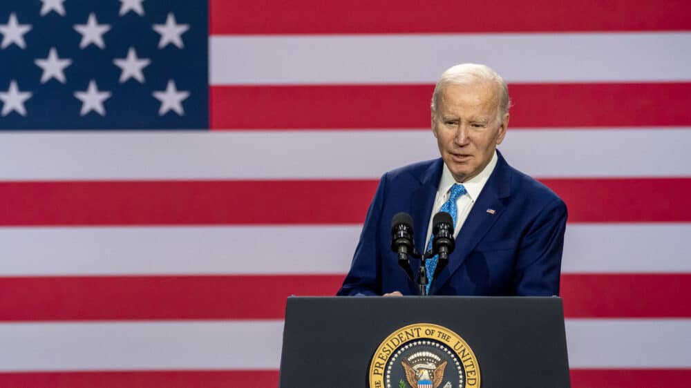 President Joe Biden delivers remarks on protecting access to affordable healthcare, Tuesday, February 28, 2023, at Kempsville Recreation Center in Virginia Beach, Virginia. (Official White House Photo by Hannah Foslien)