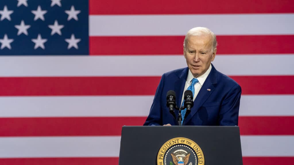 President Joe Biden delivers remarks on protecting access to affordable healthcare, Tuesday, February 28, 2023, at Kempsville Recreation Center in Virginia Beach, Virginia. (Official White House Photo by Hannah Foslien)