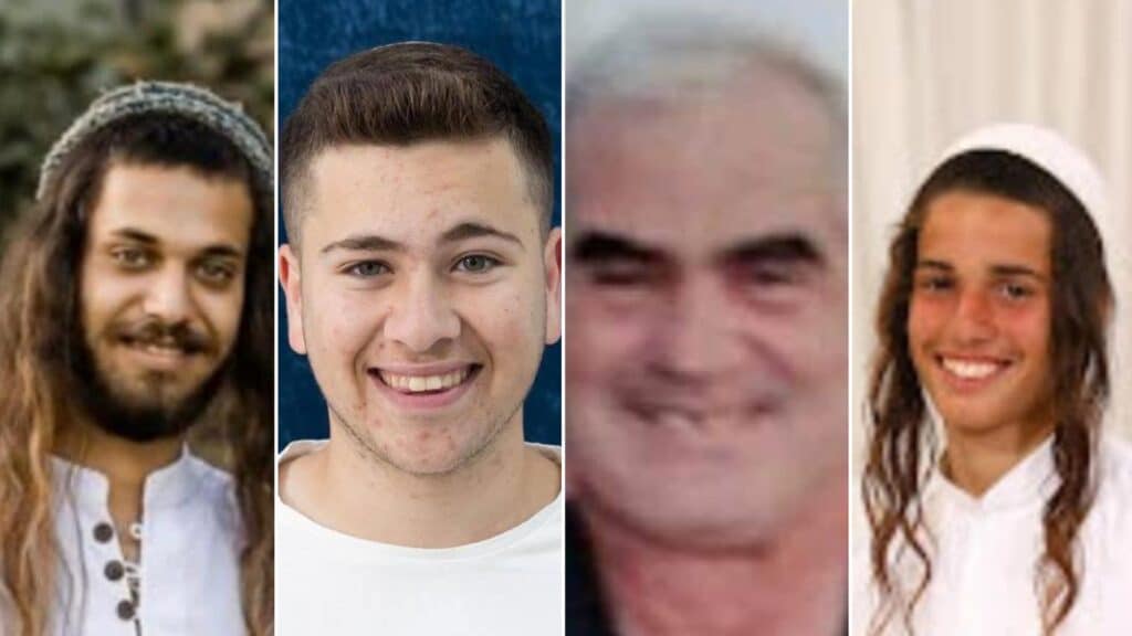 Diese vier Israelis wurden bei dem Terroranschlag in Eli getötet
