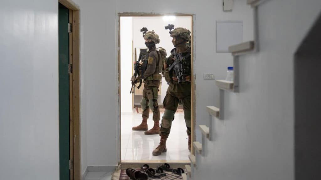 Israelische Soldaten Ende August 2023 bei eine Festnahmeaktion im nördlichen Westjordanland