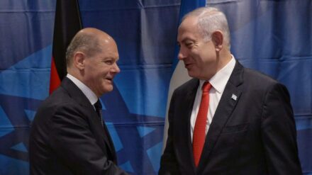Netanjahu (r.) traf seinen Amtskollegen Scholz am Rande der UN-Generalversammlung in New York