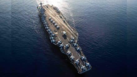 Die USS Ford ist im östlichen Mittelmeer im Einsatz