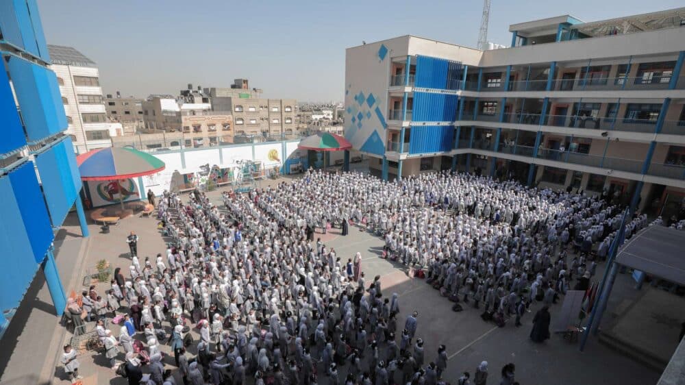 Eine Mädchenschule der UNRWA im Gazastreifen