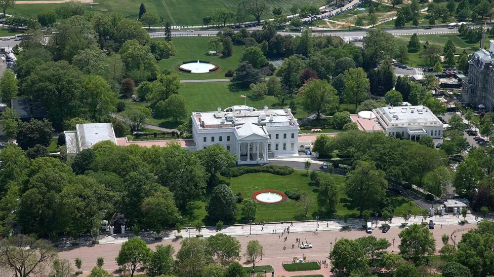 Das Weiße Haus von oben