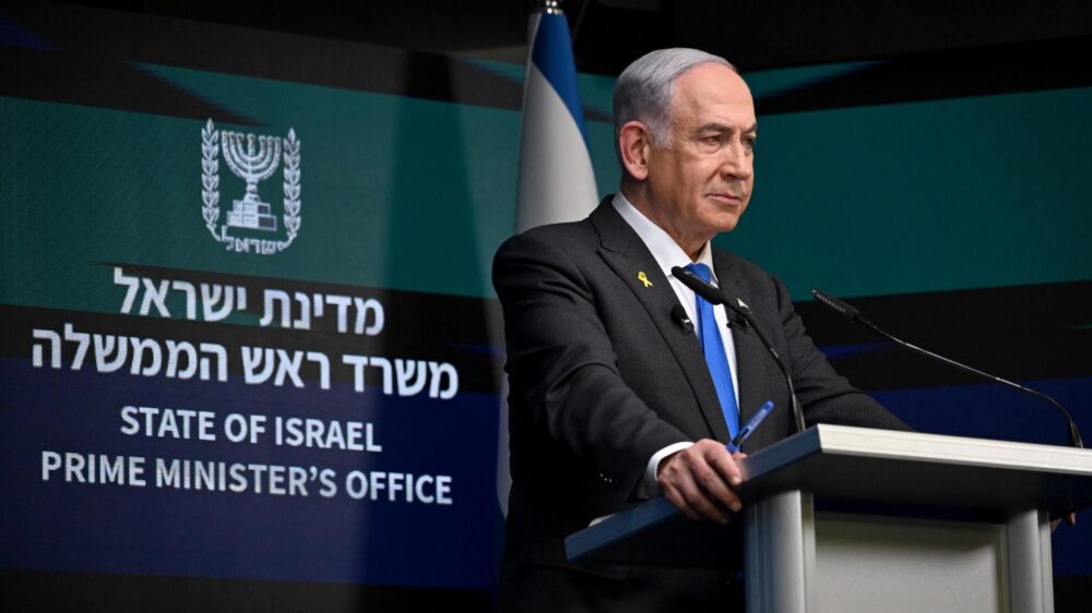 Premier Netanjahu fordert die Weltgemeinschaft auf, Druck auf die Hamas auszuüben