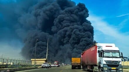 Nach der Explosion kam es zu einer massiven Rauchentwicklung
