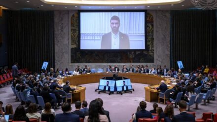 Bei der Sitzung des UN-Sicherheitsrates war Geiselbruder Ilai David aus Israel zugeschaltet