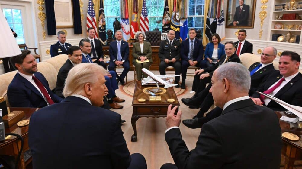 Bei der Besprechung im Oval Office herrschte offenbar gute Laune