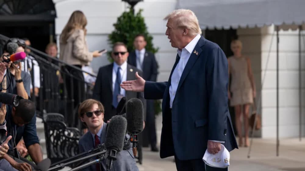 US-Präsident Trump zeigte sich am Freitag vor Pressevertretern zuversichtlich, dass ein Gazadeal nicht mehr lange auf sich warten lässt