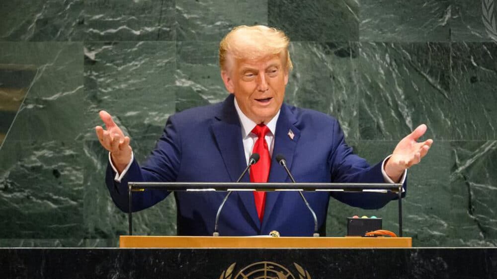 US-Präsident Trump forderte in seiner Rede die sofortige Freilassung aller Geiseln im Gazastreifen