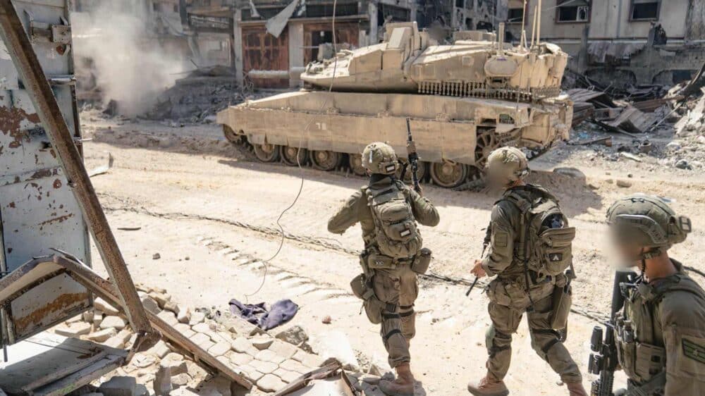Israelische Soldaten Ende September 2025 in Gaza-Stadt