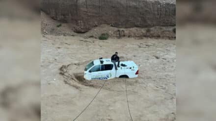 Mann vor Wassermassen gerettet