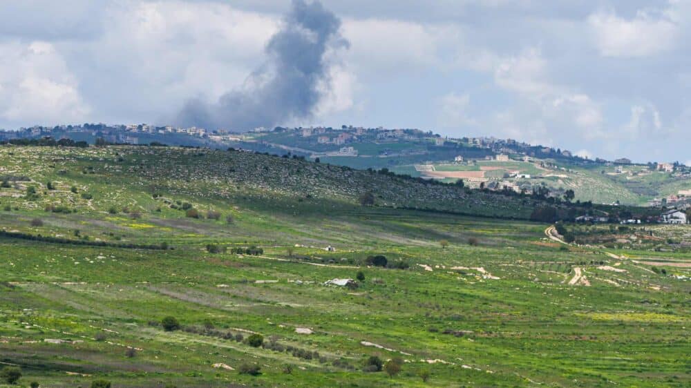 Luftschlag der israelischen Armee in Südlibanon