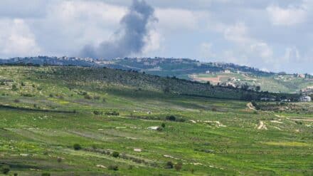 Luftschlag der israelischen Armee in Südlibanon