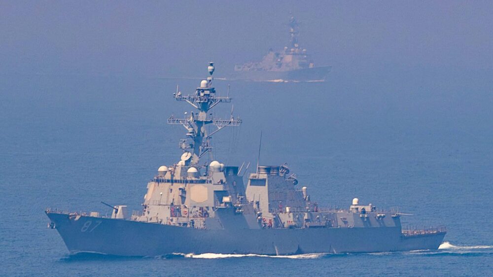 Der Zerstörer USS Mason gehört zur amerikanischen Flotte im Persischen Golf