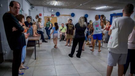 Öffentlicher Schutzraum in Haifa: Israelis mussten infolge der iranischen Angriffe erneut ihre Wohnungen verlassen