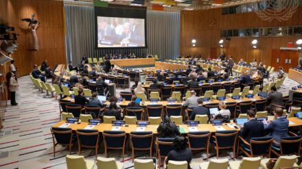 Die Weltgemeinschaft fand sich im Sitzungsraum des Treuhandrats am UN-Hauptsitz in New York zu einer Geberkonferenz für die UNRWA ein