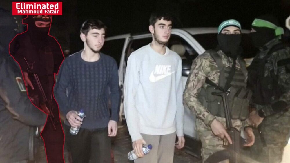 Laut Armee war der Terrorist Fatair (rot markiert) auch bei einer der Geiselübergaben präsent
